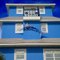 Blue House with fish
