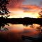 Sun set on the West Prong of the Medina River