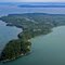 Kelley's Island Ohio Aerial Shot of Northeast Tip