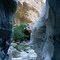 Slot Canyon in Bruja Canyon