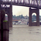Mississippi River and the now demolished old Mark Twain Memorial Bridge