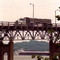 Old Mark Twain Memorial Bridge built 1936 at Hannibal, Missouri is now demolished.
