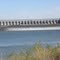 A veiw looking north at the Fort Randal Damn spillway.