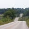 Cyclist view westward on H highway