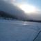 Snow blowing on the mountains at Rohn Roadhouse