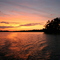 Sunset in channel