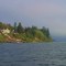 Columbia River at Saint Helens, Oregon, looking north