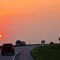 NEBRASKA HIGHWAY SUNSET.