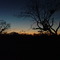 Sunrise outside deer blind