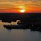 Sunset over Cowart Seafood