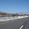 Interstate 81 witn snow on the Mountains