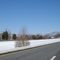 Interstate 81 witn snow on the Mountains