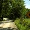 Winding gravel road