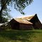 Barn under a tree