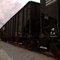 Coal cars at mile 145 (with a strong red cast in the sky)