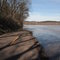 Premature end of White Oak School Road (Flood of 2008)