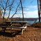 Bench overlooking Saratoga Lake