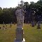 Sacred Heart Statue in Cemetery