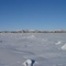 Looking Back on Nome from the frozen sea