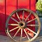 The Camarillo Ranch - Red Mule  Barn and Wagon Wheel