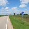 Northbound on County Road 26 at the junction with County Road 13.