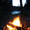 Campfire Down at alternate campground