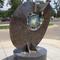 glass and metal sculpture, Greeley, CO