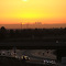 Sunset City -View of downtown LA from 210 Fwy in Claremont, CA