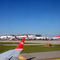 Detroit Airport - Red Tails Everywhere
