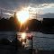 Sunset at Adventure Zone park at Geneva-on-the-Lake, OH