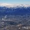 View to the mountains (north), from Ontario, CA, USA.