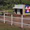 Four Blazes Hearts barn quilt
