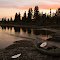 Sundown at Jack Lake