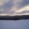 Quartz Lake (frozen) icefishing hut