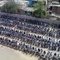So many bikes parked under Dilshad Garden metro station