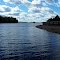 Puffy Clouds over Island Lake Reservoir