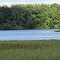 Bennett Lake viewed fron the hill on Abbey Road