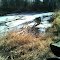 Ice covered pond