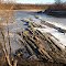 Upper Carver Rapids Rocks Exposed