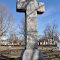huge rough cut stone cross, Elmore tombstone, Ridge Park Cemetery, Marshall, MO