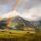 Rainbow near Ross Peak, viewed from Springhill Community Rd.