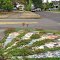 56th and Stanton faded intersection art, only the Stanton art remains after a 56th st paving