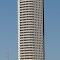 AIG skyscraper with huge American flog on top