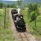 No. 15 passes under Tell Tale near low bridge on EBT