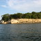 Small cliff and rocks