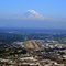 Floating Mt Rainier over Boeing Field