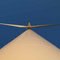 Directly underneath the 400-ft whirling blade
